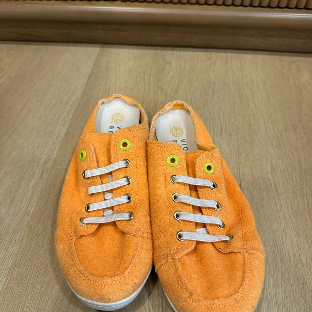Vionic Orange Slip-On Shoes clogs size 9 - Picture 3 of 6